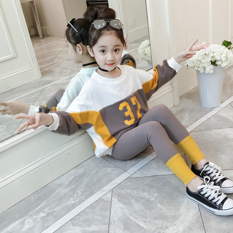 Korean Children's Digital Printing Two Piece Set