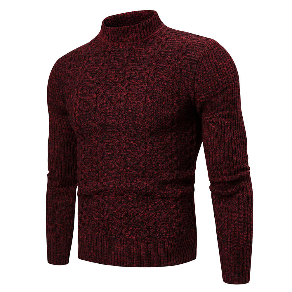 Men's Fashion Trend Twisted Long-Sleeved Sweater Casual Sports Sweater