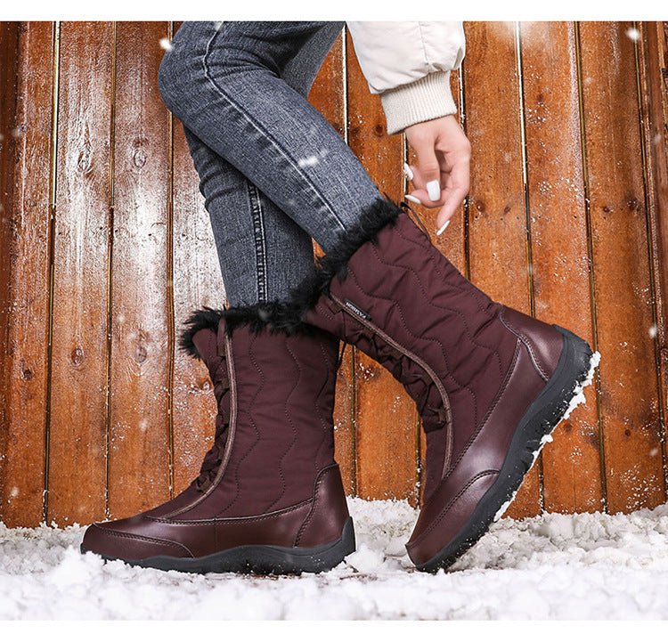 Outdoor High Top Snow Boots Warm Cotton Shoes
