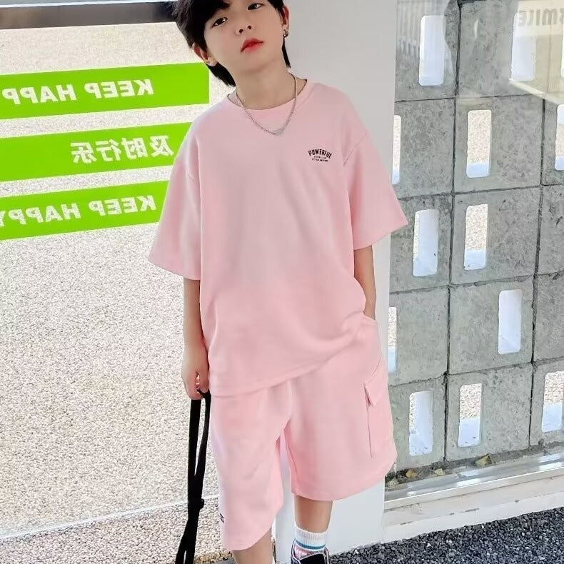 Children's Sports Summer Casual Short Sleeve Suit