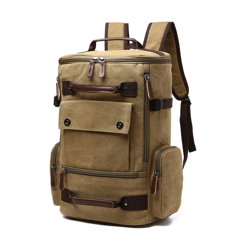 Men's Backpack Vintage Canvas Backpack Men's Travel Bags Large Capacity Backpack Laptop Backpack