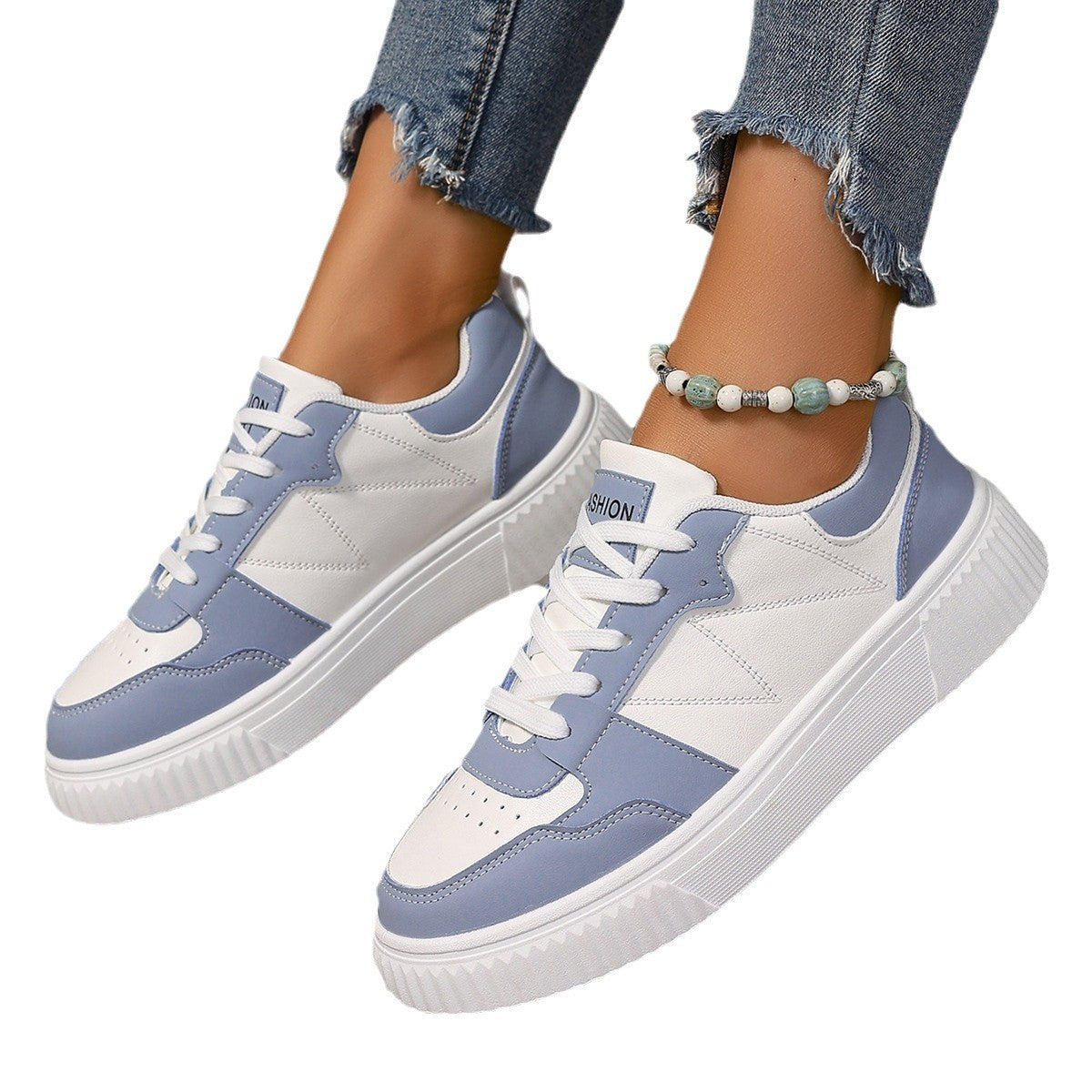 Thick Bottom Lightweight Student Casual Sports Skate Shoes