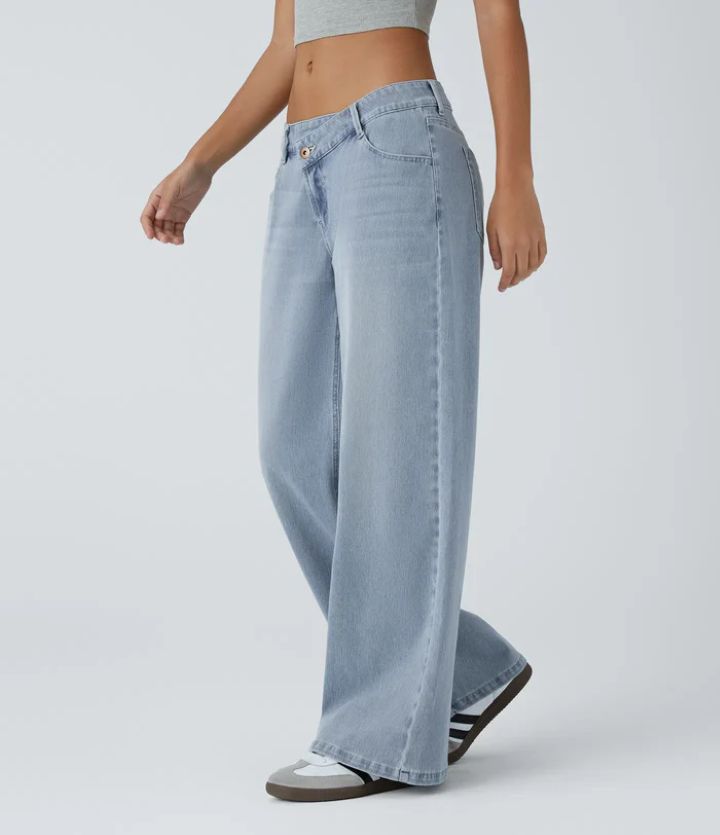 European And American Ladies Special High Waist Straight Jeans