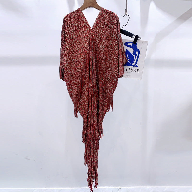 Women's Fashion Fringed Sheath Long Dress