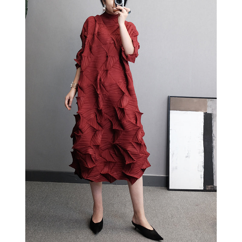 Design Sense Niche Dress Irregular Western Style Skirt