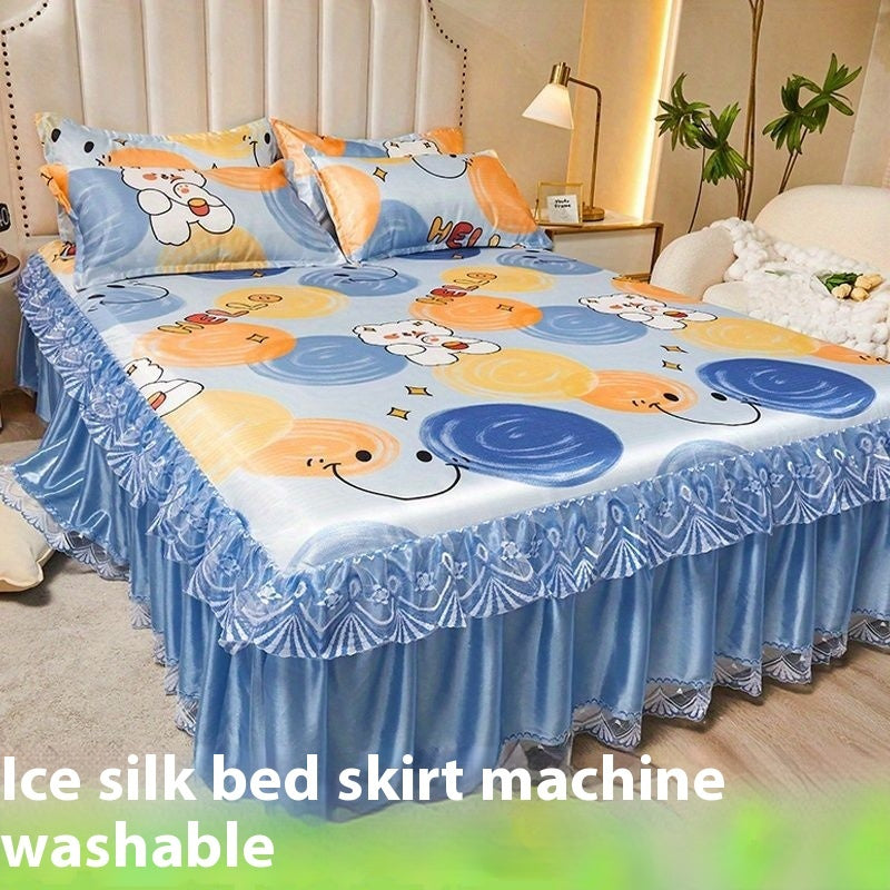 French Skirt Style Ice Silk Washed Cotton Cooling Mat