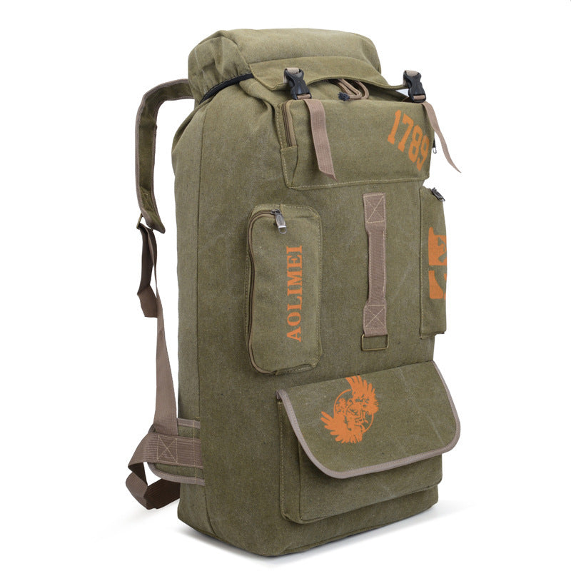 Large Capacity 100L Travel Canvas Backpack