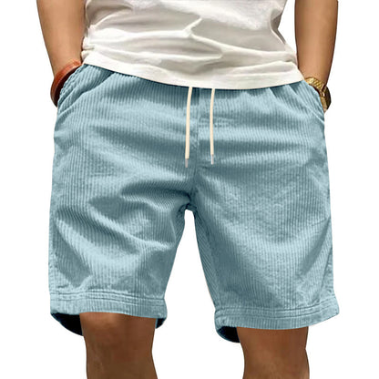 New Men's Casual All-matching Thin Corduroy Shorts