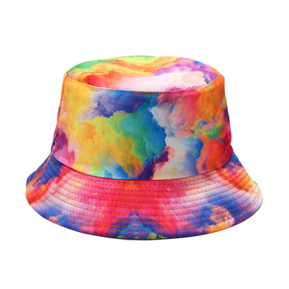 Summer Outdoor Tie-dyed Double-sided Sun Protection Hat