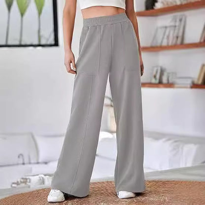 Women's High Waist Loose Wide Legs Trousers