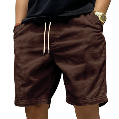 New Men's Casual All-matching Thin Corduroy Shorts