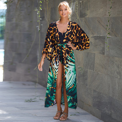 Sun Protection Cardigan Women's Swimsuit Bikini Cover-up