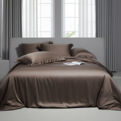 New Lyocell Lanjing Tencel Solid Color Series Summer Ice Silk Single Bed Sheet Quilt Cover