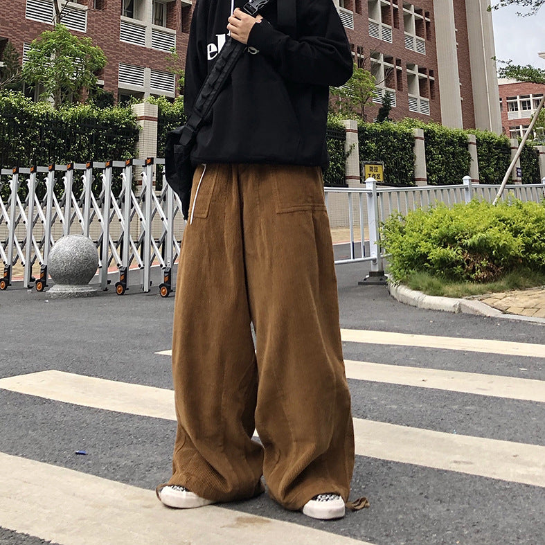 Men's Straight Loose Casual Wide Pants