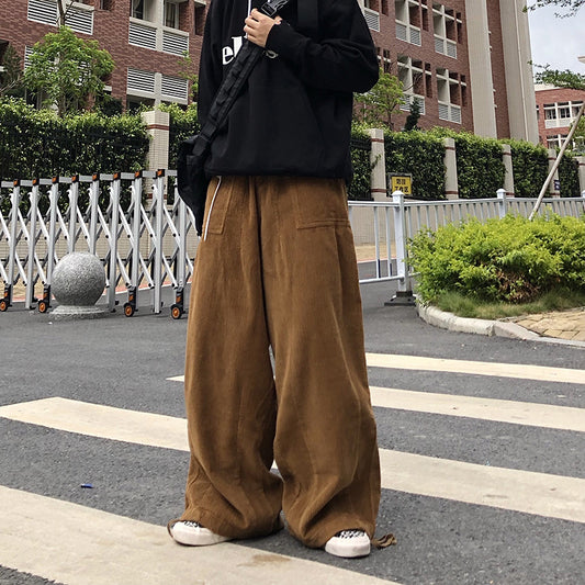 Men's Straight Loose Casual Wide Pants