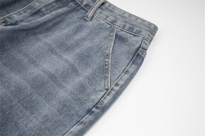 Ripped Denim Trousers For Men And Women