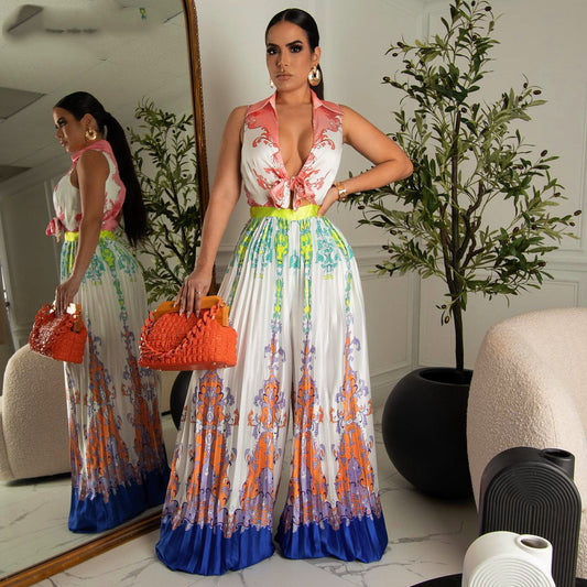 Fashionable Baggy Wide-leg Jumpsuit