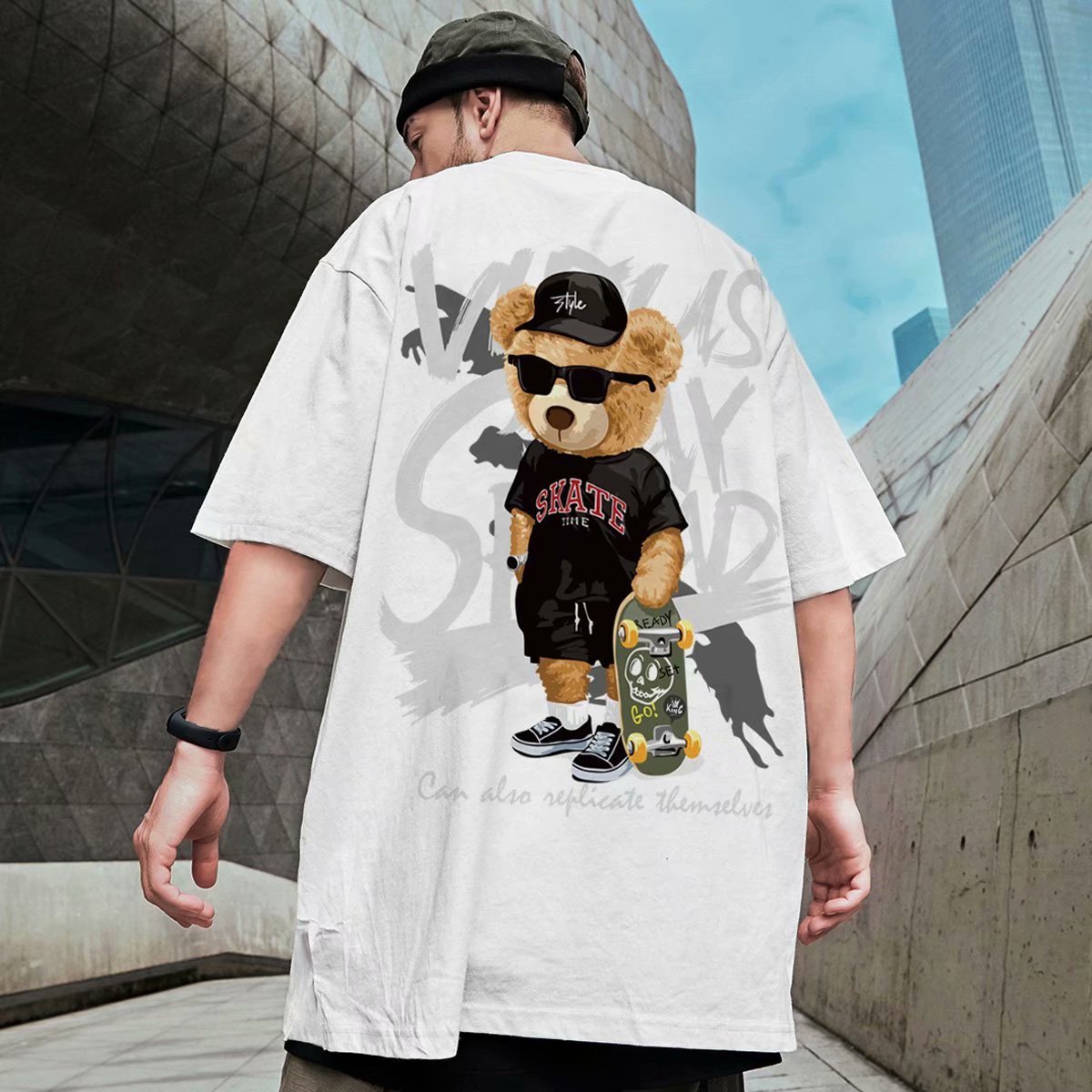 Men's Fashion Bear Short-sleeved T-shirt