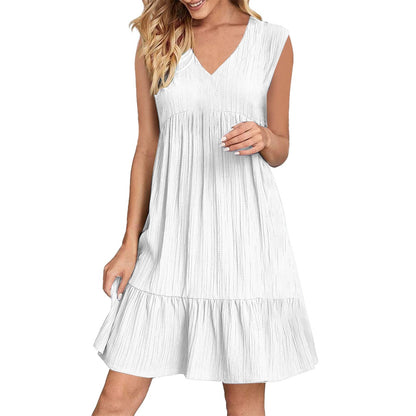 V-neck Niche Design Casual Elegant Lines Dress