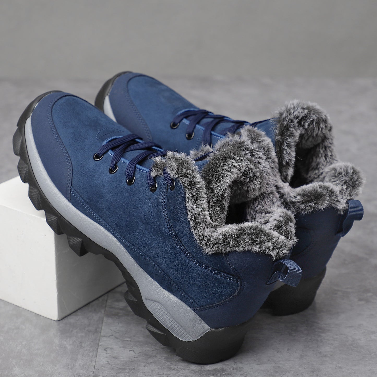 Men's Snow Boots Warm With Plush In Winter