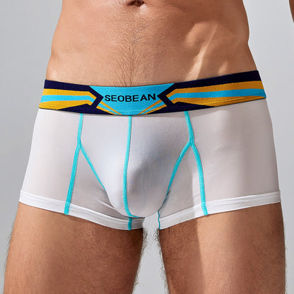 Men's Ice Silk Thin Printed Underwear