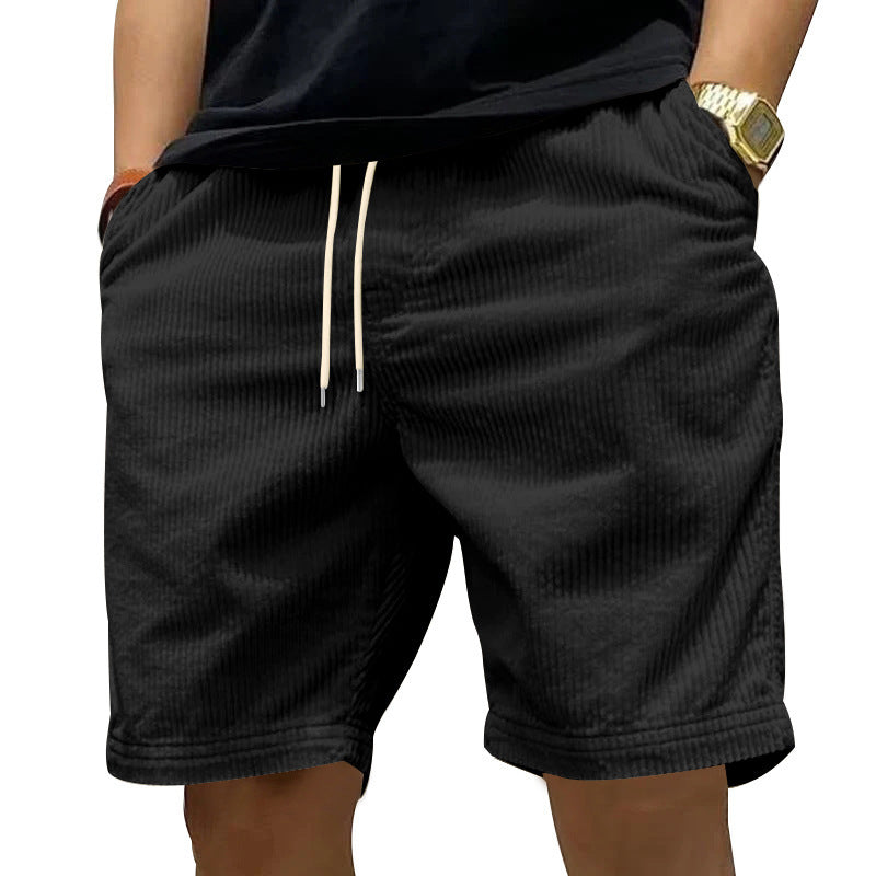 New Men's Casual All-matching Thin Corduroy Shorts
