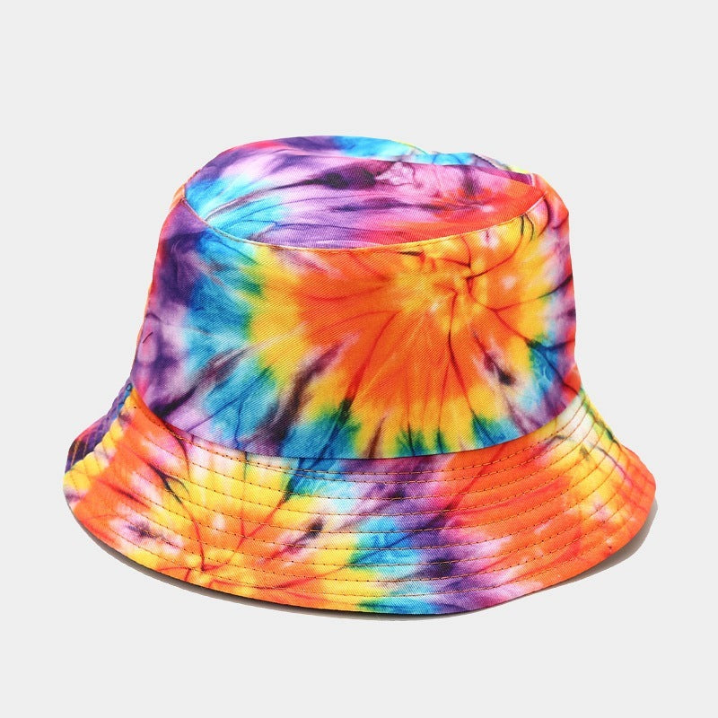 Summer Outdoor Tie-dyed Double-sided Sun Protection Hat