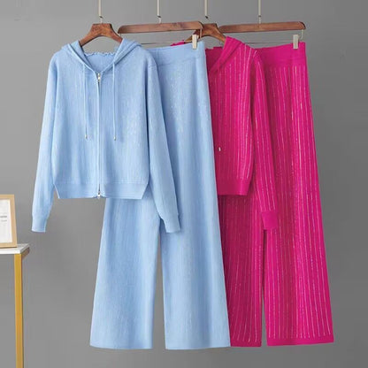 Western Style Fried Street Leisure Fashionable Knitted Suit