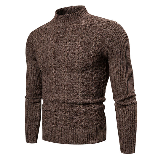 Men's Fashion Trend Twisted Long-Sleeved Sweater Casual Sports Sweater