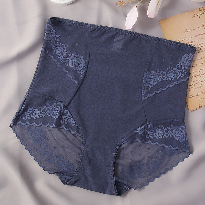 Women's Fashionable Simple Solid Color Lace High Waist Shorts