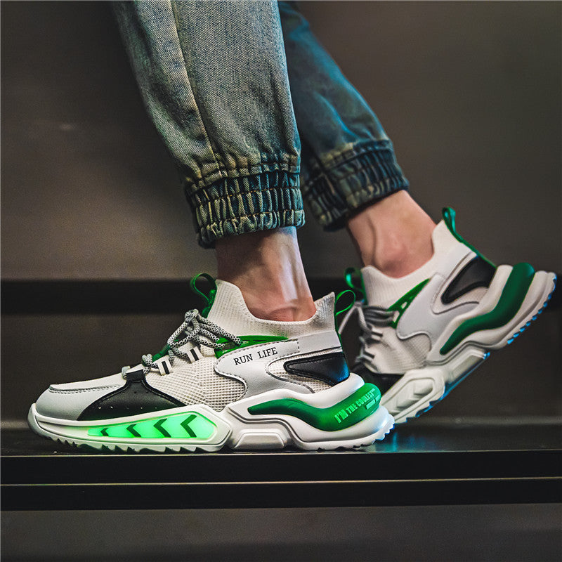 Outdoor platform luminous casual shoes