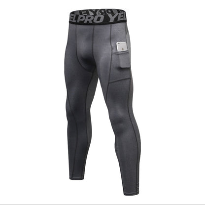 Wholesale Men's Fitness Sweat Pants with Pocket PRO Running Training Sports Elastic wicking and quick-drying tights