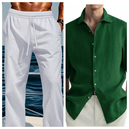 Washed Cotton Shirt Casual Men's Shirts