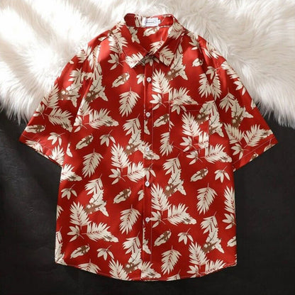 Hawaii Ice Silk Beach Printed Shirt