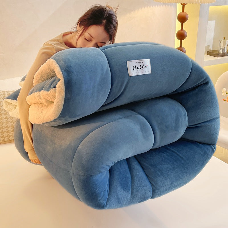 Winter Lambskin Double-sided Velvet Thickened Thermal Quilt