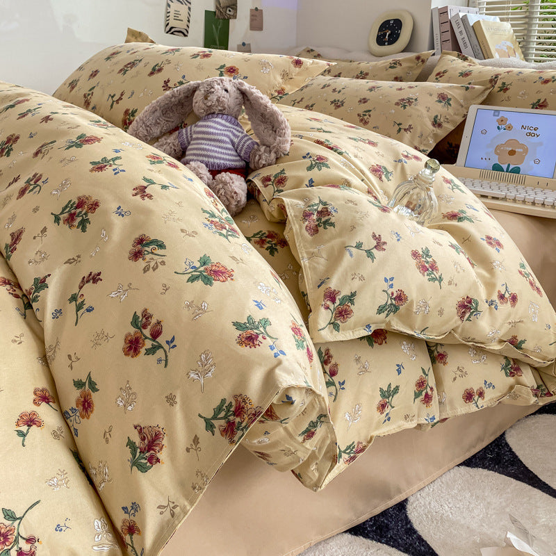 Washed Cotton Student Dormitory Bed Quilt Cover