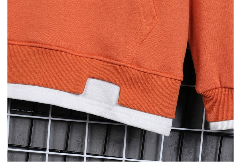 Hooded European And American Letter Shadow Pullover