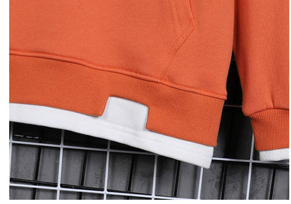 Hooded European And American Letter Shadow Pullover