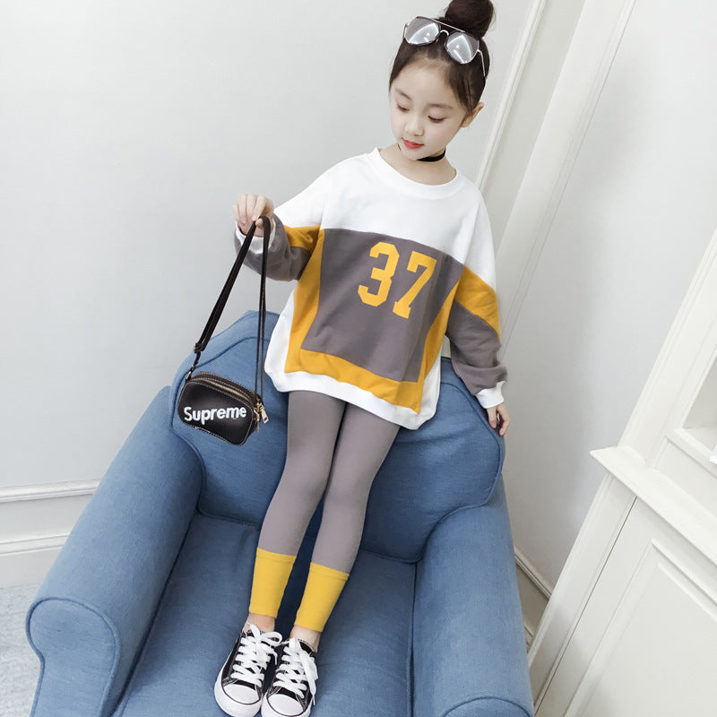 Korean Children's Digital Printing Two Piece Set