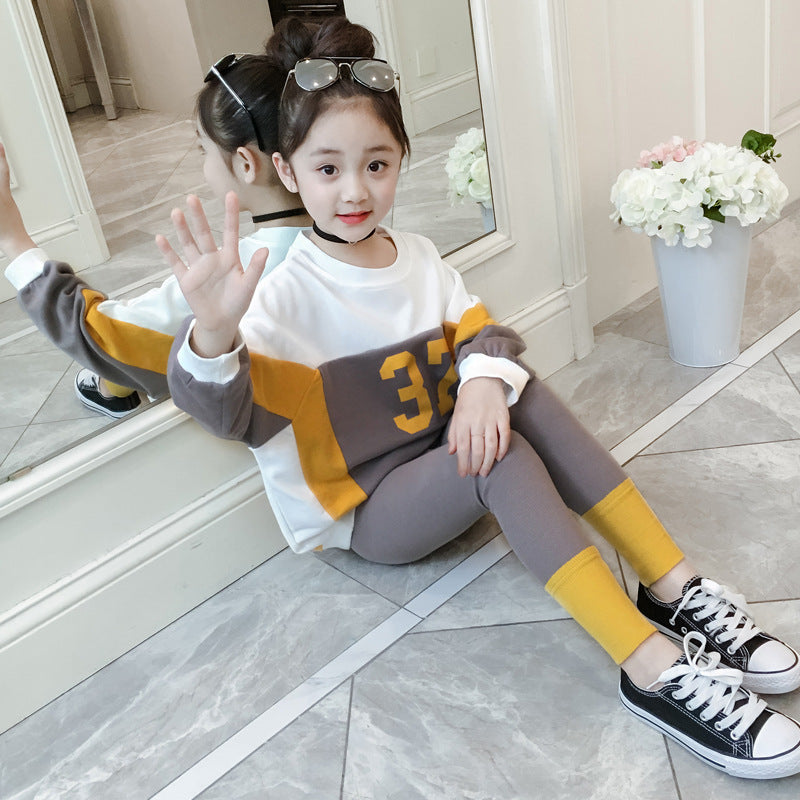 Korean Children's Digital Printing Two Piece Set