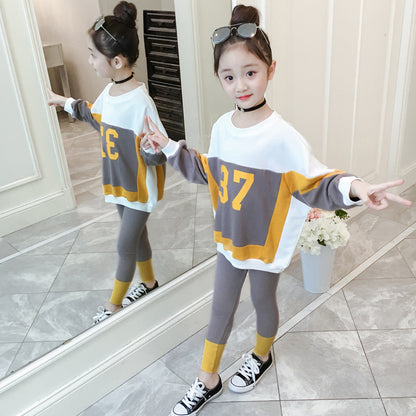 Korean Children's Digital Printing Two Piece Set