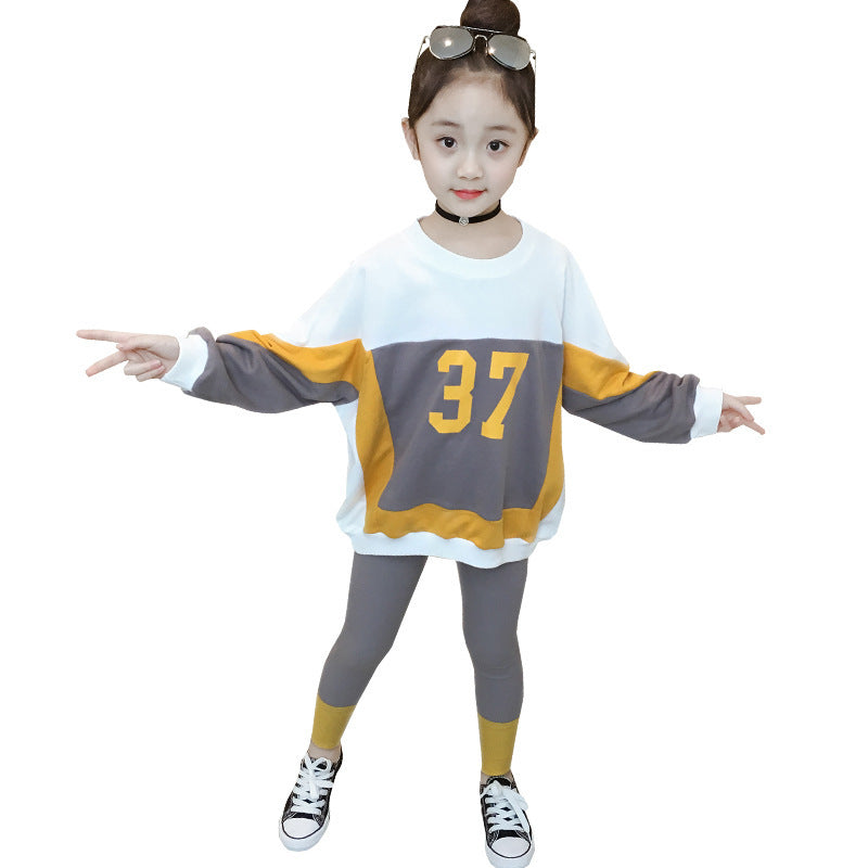 Korean Children's Digital Printing Two Piece Set
