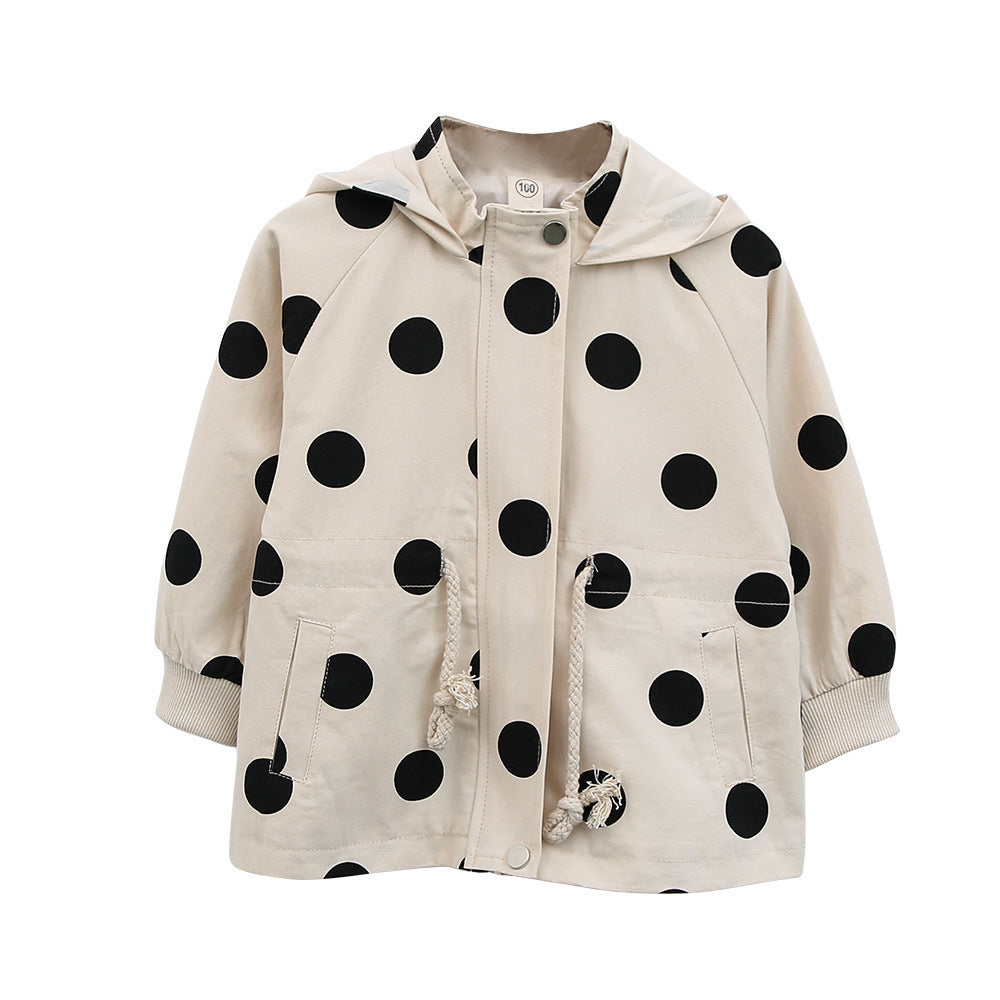 Baby Casual Tops, Baby Wear, Children's Western Style Polka Dot Jacket