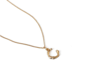 Female retro style pendant clavicle chain