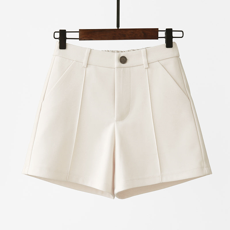 High Waist Slim Black Suit Casual Pants