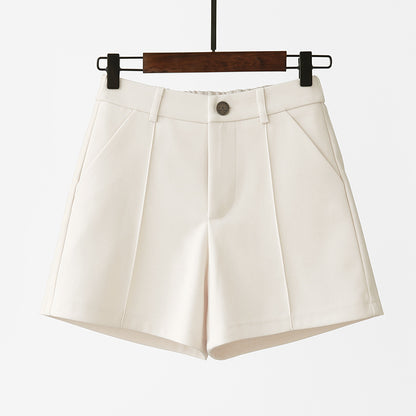 High Waist Slim Black Suit Casual Pants