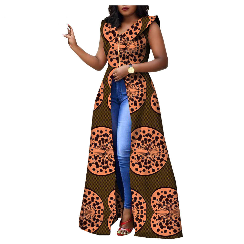 Double-sided Printed Cotton Batik Fashion Ladies Dress