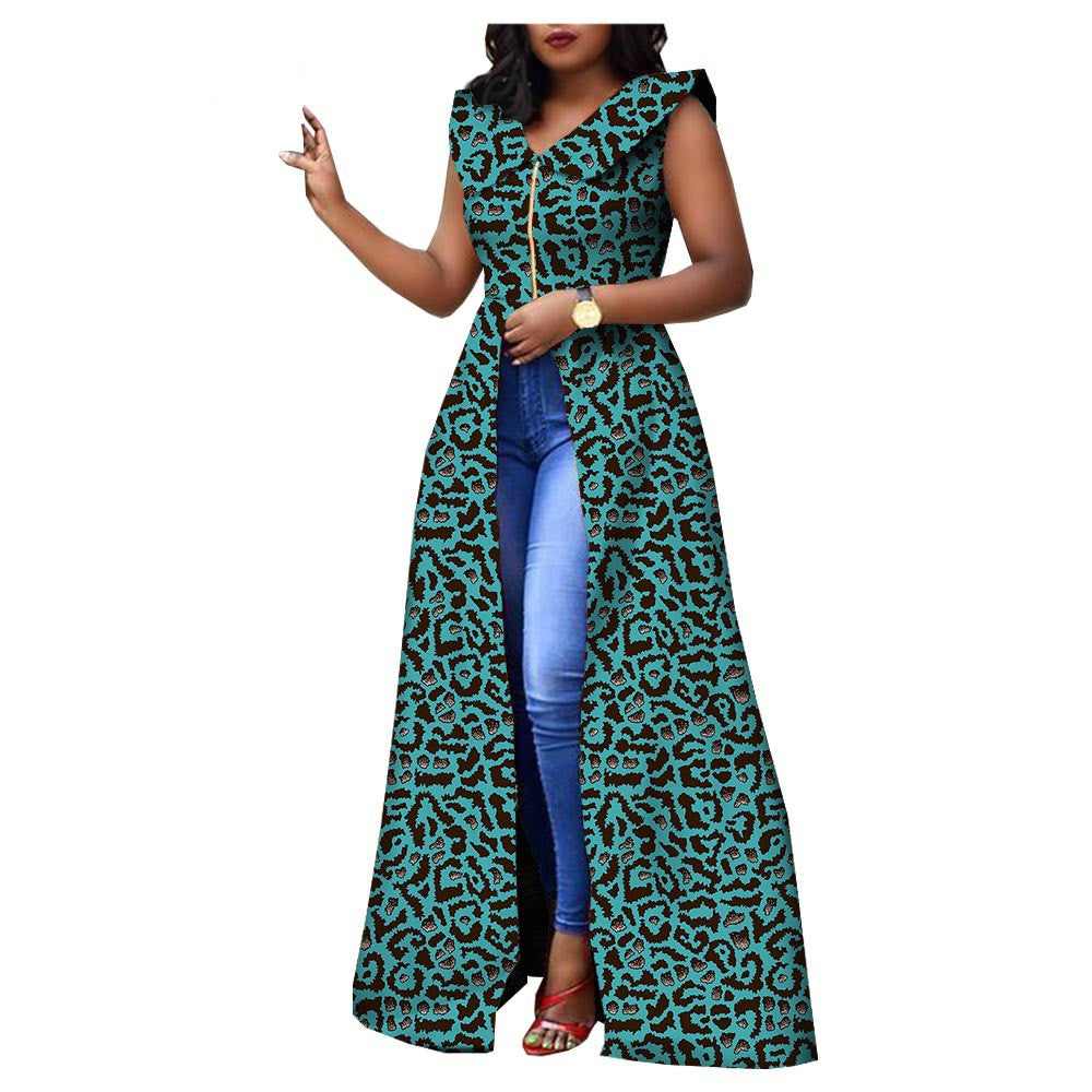 Double-sided Printed Cotton Batik Fashion Ladies Dress