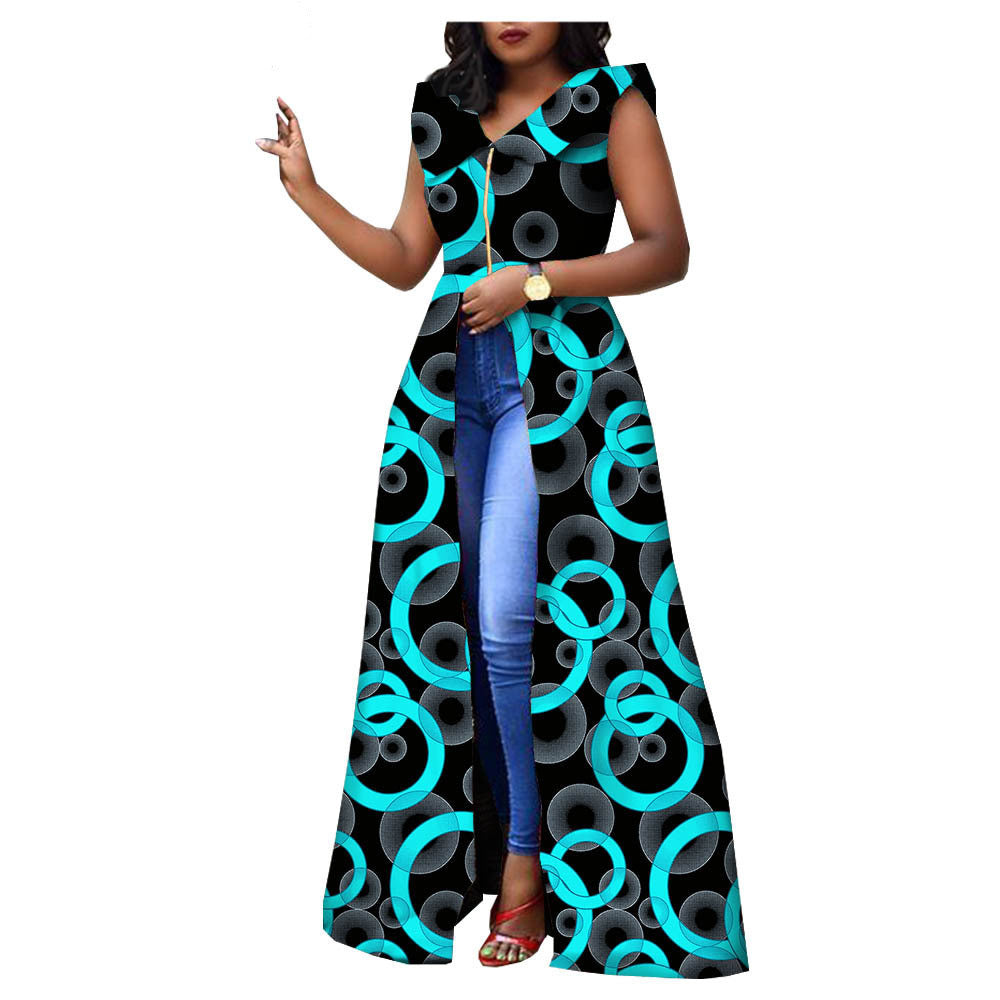 Double-sided Printed Cotton Batik Fashion Ladies Dress