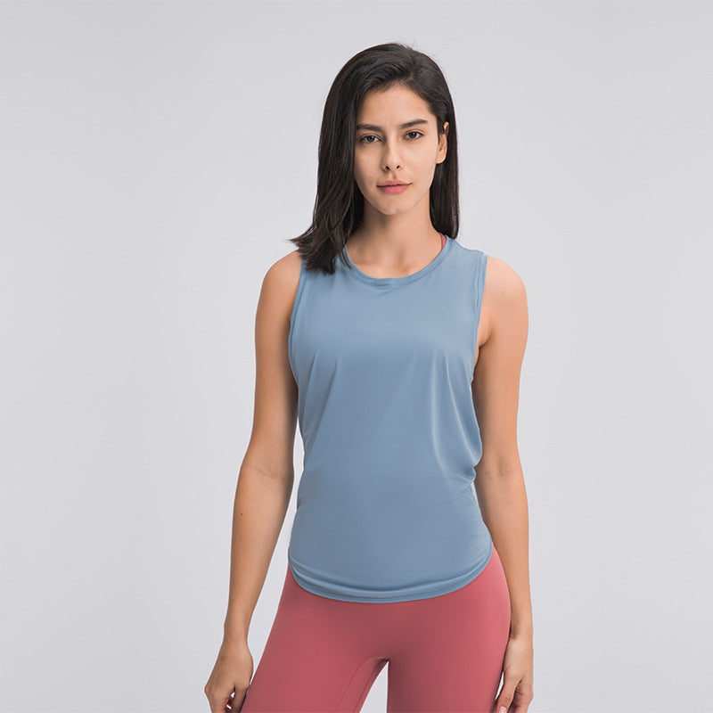 Vest T-shirt Running Strap Quick-drying Breathable Loose Yoga Sleeveless Blouse